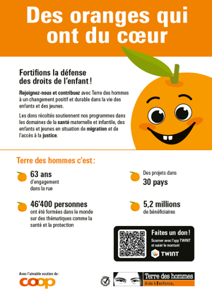 Image de Flyer, A5  "Des oranges qui ont du Coeur "